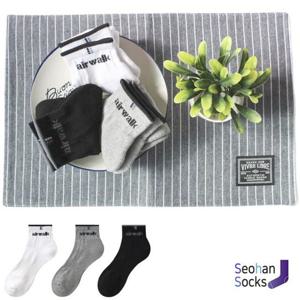 에어워크 단목 남자 스포츠 양말 3족