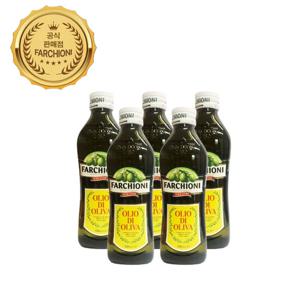 [특가상품] 파르키오니 퓨어 올리브유500ml 5병 (스티로폼)
