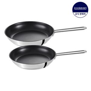 쿡에버 SS이코노미 인덕션 코팅 프라이팬 2종 세트 (팬28+30)