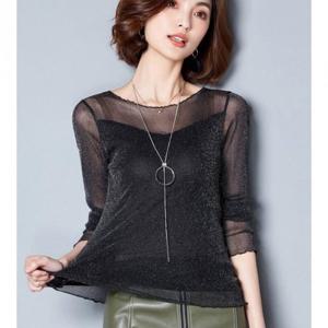 [깨비몰][깨비몰] 여성 펄 라틴댄스 라인댄스 티셔츠 댄스복 (10