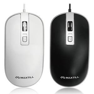 맥스틸 MO-M202U 저소음 유선 마우스 PC 노트북 조용한 사무실