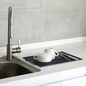 논슬립 식기 건조 트레이 싱크대 실리콘 드라잉 매트