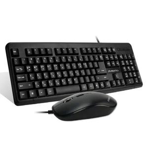 맥스틸 MO-MK1000 USB 유선 키보드 마우스 세트 사무실 가정용 P
