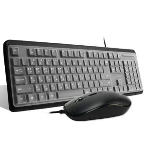 맥스틸 MO-MK1000S 유선키보드 마우스 키스킨 세트 PC 컴퓨터 주