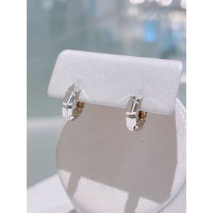 (화이트골드) 미니골드14K 앵글민 링귀걸이 ECPM4074W