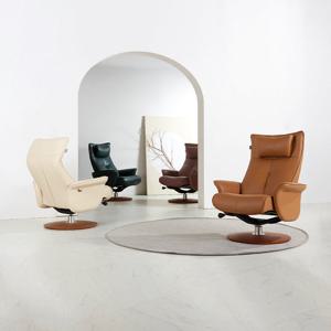 [다우닝] 알파 211 1인 전체 내추럴가죽 리클라이너