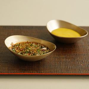 놋담 방짜유기 미니 타원 소스볼 2P