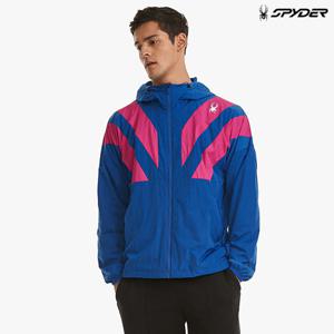 [스파이더] 공용 퍼포먼스 프로웹 사선 후드 바람막이 자켓 SPGFCNJK231URBL