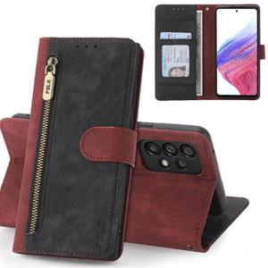 갤럭시A24 4G LTE 레트로 가죽 스트랩 지퍼 지갑 다이어리케이스