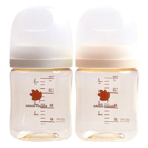 그린핑거 베베그로우 PPSU 젖병 트윈팩 크림민트 160ml (노꼭지)