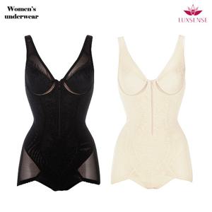 [럭센스] 이중파워넷 지퍼형 올인원 몸매보정속옷 9304-1