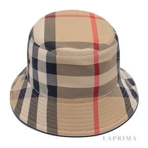 라프리마 버버리 이그재저레이트 체크 코튼 버킷햇 8050065