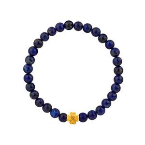 [한국금다이아몬드] 순금 볼 팔찌 24K 여자 금팔찌 라피스 네잎 1g