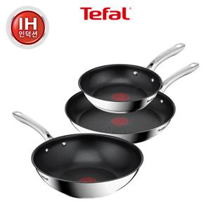 [열전도빠른] 테팔 인덕션 스텐 심플리쉐프 프라이팬 3종(팬20+팬28+웍28)