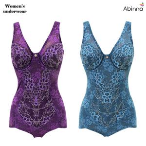 [아빈나] 플라워 파워넷 올인원 홑겹 와이어 보정속옷 9849