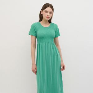 [세컨스킨]모달 스마킹 하프슬리브 롱드레스 SD2300