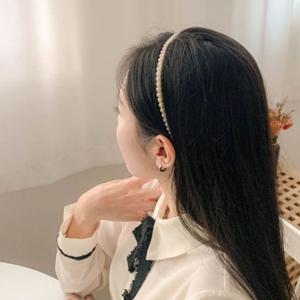 GGD 베이직 한줄 진주 펄 헤어 밴드 머리띠