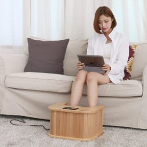 굿프렌드 스마트 건식 족욕기 편백나무 가정용 찜질기 힐링 GOOD-F40