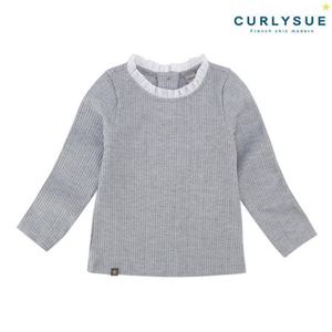 [컬리수] 골지 프릴티셔츠 CNS1XATS03