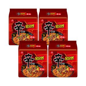 농심 신라면볶음면 멀티팩 131g(4개입))X4개/볶음라면