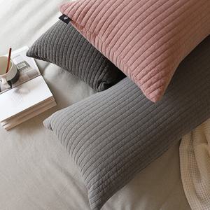 순면 워싱 누빔 바디필로우 사각 롱쿠션 (커버만)