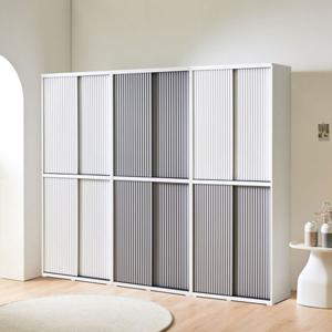 유니우드 파모스 템바보드 미닫이 2000 수납장