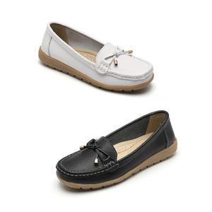 [잭앤질]잭앤질 소가죽 리본장식 베이직 로퍼(JA1Z187)