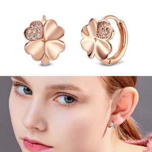 [러브넛] 하트케이스+14k 하트 클로버 귀걸이plated MSE-0306