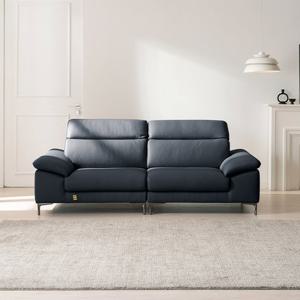 [가죽클리너 증정][다우닝] 아지오 3인 헤드레스트 전체 천연가죽 소파