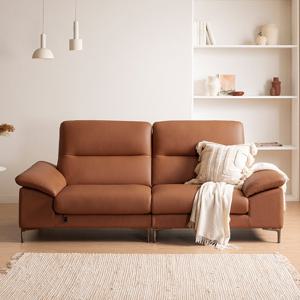 [가죽클리너 증정][다우닝] 아지오 3인 전체 천연가죽 소파