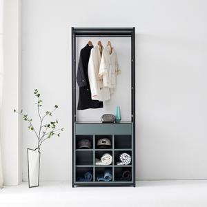 세미 시스템 드레스룸 아일랜드 수납 행거 800 (착불)