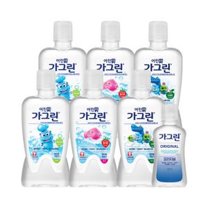 동아제약 어린이 가그린 380ml 6개(혼합구성)+오리지널 100ml