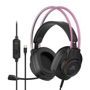 맥스틸 MO-GH300C C타입 헤드셋 게이밍 RGB LED 라이트 헤드폰 P