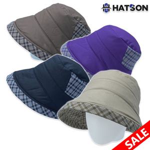 [햇츠온]여성 피에르가르뎅 겨울 패디드 보넷 벙거지 C34-301