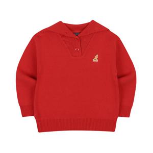 [캉골키즈]와이드 카라 니트 풀오버 PD 0002 레드/APDCKS00020RE