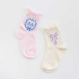 [아이러브제이] N.키티키티 프릴 양말 2종 SET JVUSO04