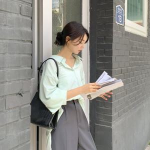 [린다샵]케다티 뒷트임 긴팔 셔츠