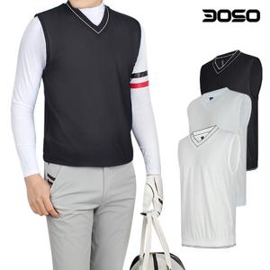 남성골프웨어 브이넥 매쉬 골프조끼/삼공오공/KSJJ