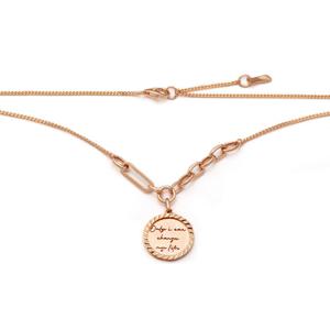 [비앤비골드] 18K 이중 마킹 서클링 체인 목걸이 JNN39013