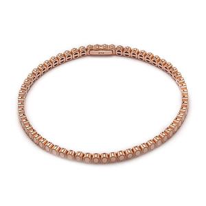 [비앤비골드] 18K 이중 웨이브 와이어 뱅글 팔찌 M JNB39022