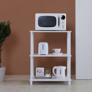 제이디퍼니처 까뮤 3단 진열장 공간수납장 렌지대,수납장