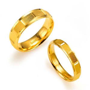 [한국금다이아몬드] 여자 남자 순금 반지 심플 스퀘어 커플링 24K 11.25g