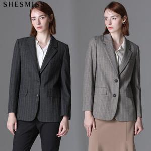 [쉬즈미스] 고감도 헤링본 테일러드 울재킷