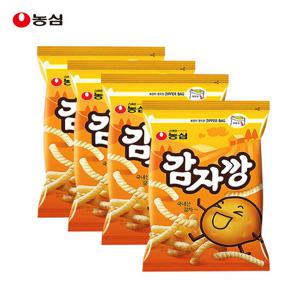 농심 감자깡 250g x 4개 대용량 과자 지퍼백