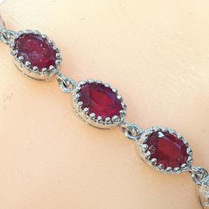 [블루케이] 루비 원석 팔찌 230813-13 18cm작품