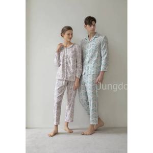 [비비안(언더웨어)]거즈면 플라워패턴 남녀 커플잠옷MP8798AWP8798R