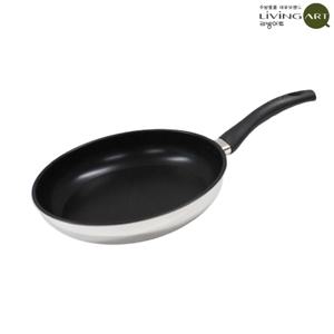 리빙아트 디오바코 인덕션 스텐 티타늄코팅 후라이팬 28cm
