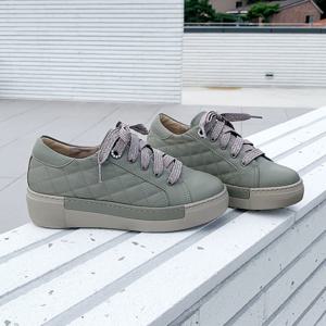 제이슈 / 제이슈 수제화 천연양가죽 블렌 퀼팅 플랫폼 스니커즈