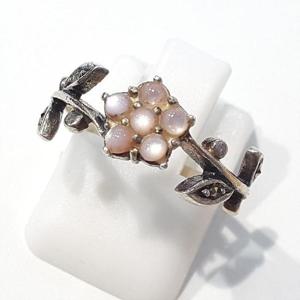 [블루케이] 자개 원석반지230902-20 16호꽃심플