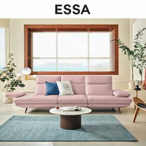 [쿠션&상품권증정][GS단독] 에싸 토스카 4인 스윙기능 리브 패브릭 소파